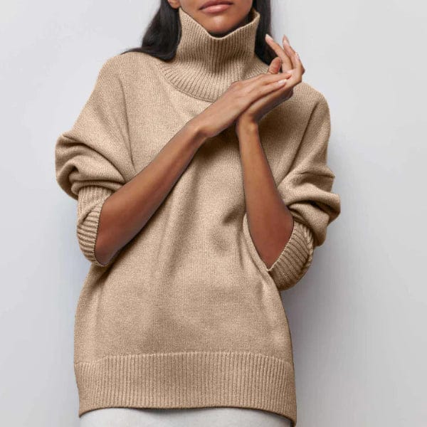 CLARA Übergroßer Rollkragenpullover aus Kaschmir